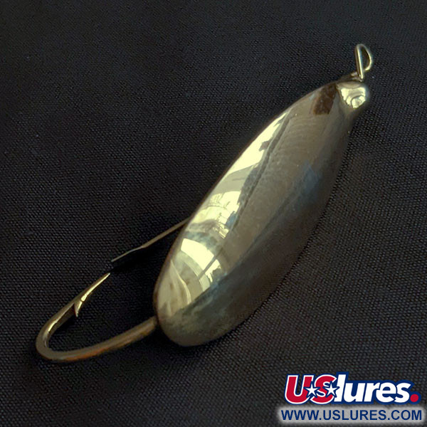 Vintage   Johnson Silver Minnow, 2/5oz gold fishing spoon #22245