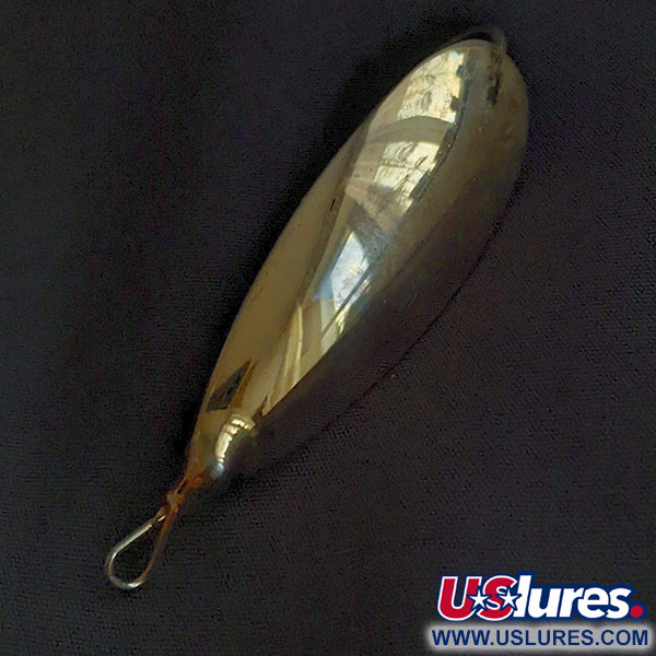 Vintage   Johnson Silver Minnow, 2/5oz gold fishing spoon #22245