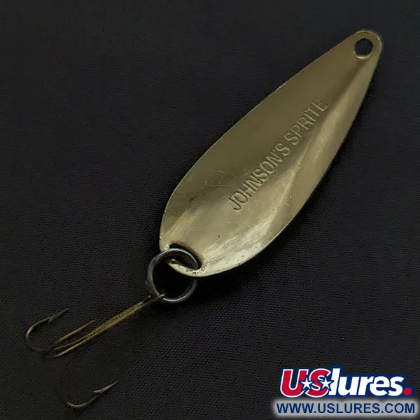 Vintage   Johnson Sprite, 1/3oz gold fishing spoon #22258