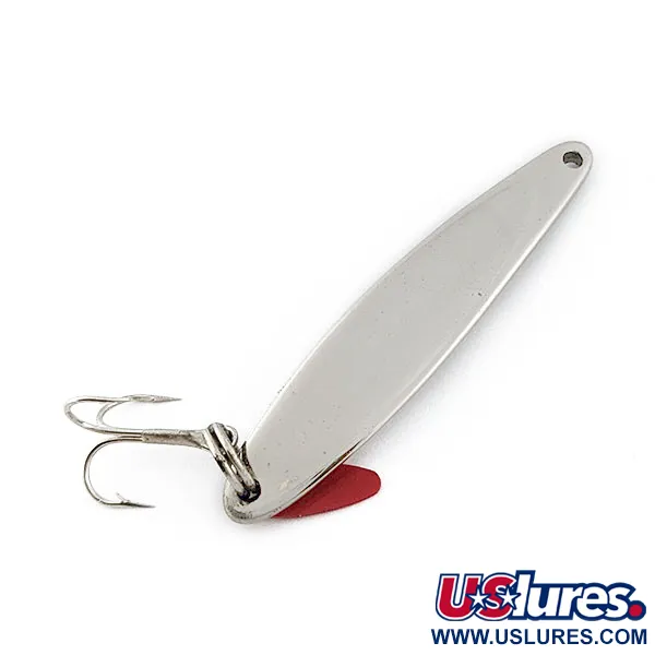 Vintage   Bay de Noc Swedish Pimple, 1/4oz nickel fishing spoon #22259