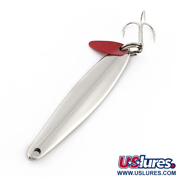 Vintage   Bay de Noc Swedish Pimple, 1/4oz nickel fishing spoon #22259