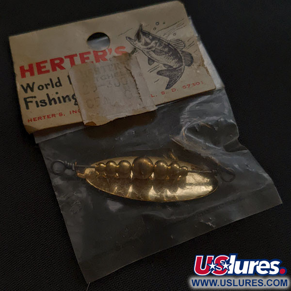   Herter's Spinner, 3/16oz gold spinning lure #22263