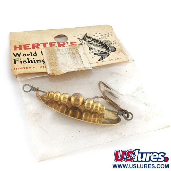   Herter's Spinner, 3/16oz gold spinning lure #22263