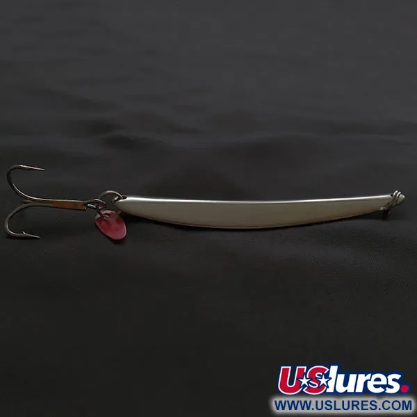 Vintage Bay de Noc Swedish Pimple, 2oz gold/nickel fishing spoon #22268