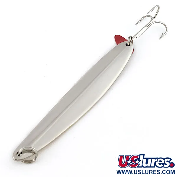 Vintage Bay de Noc Swedish Pimple, 2oz gold/nickel fishing spoon #22268