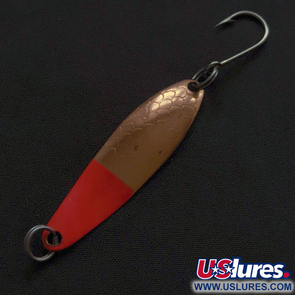 Vintage   Luhr Jensen Needlefish 2, 3/32oz copper/red fishing spoon #22273