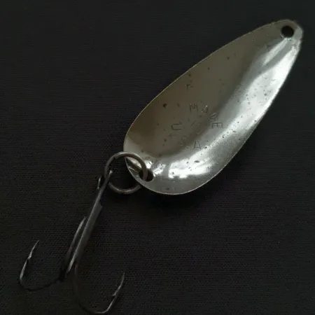 Vintage Worth Chippewa, 1/3oz nickel fishing spoon #22290