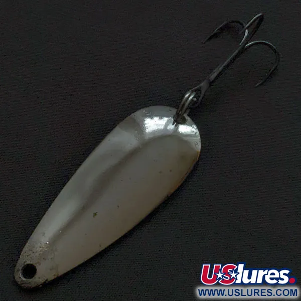 Vintage   Worth Chippewa, 1/3oz nickel fishing spoon #22290