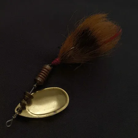 Vintage Mepps Aglia 3 dressed , 1/4oz gold spinning lure #22293