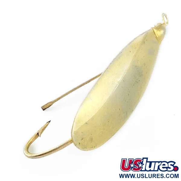 Vintage   Johnson Silver Minnow, 1/3oz gold fishing spoon #22298