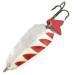 Vintage  AL&W Tackle  AL&W Full Wave Design REG'D, 1oz nickel/red/white fishing spoon #22300