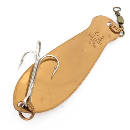 Vintage K-B Bait K-B Spoon 4, 1 3/4oz copper fishing spoon #22312
