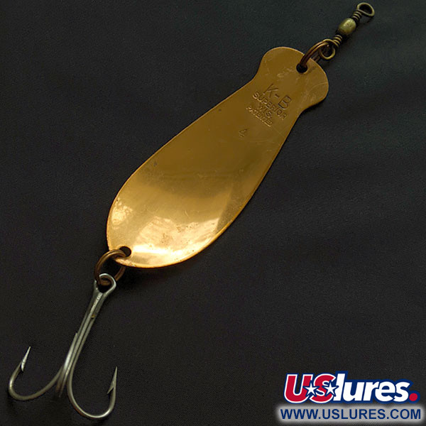 Vintage  K-B Bait K-B Spoon 4, 1 3/4oz copper fishing spoon #22312