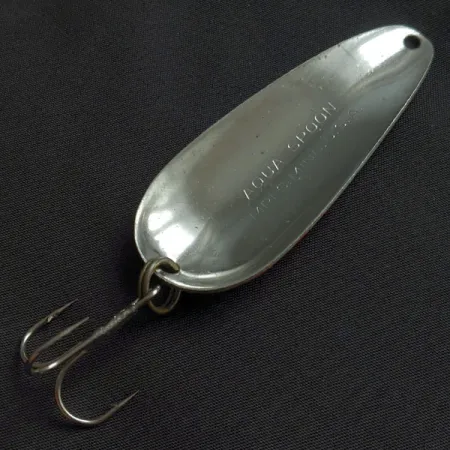 Vintage Nebco Aqua Spoon, 3/5oz red/white/nickel fishing spoon #22325