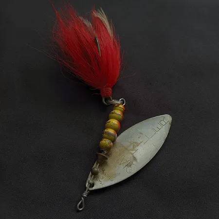 Vintage Mepps Giant Killer, 1oz silver/red spinning lure #22328
