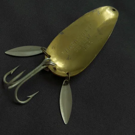Vintage Eppinger Dardevle Dardevlet Klicker, 3/4oz Five of Diamonds fishing spoon #22336