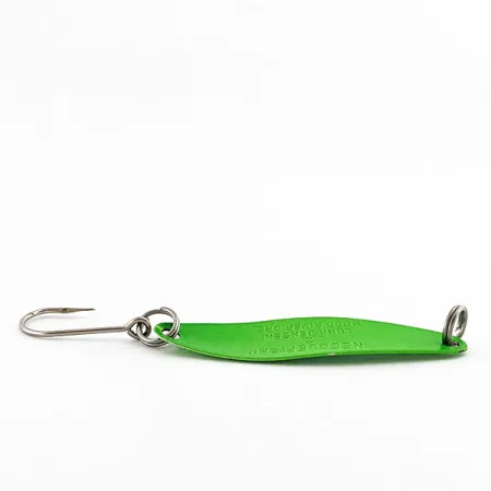 Vintage Luhr Jensen Needlefish 2, 3/32oz green fishing spoon #22342