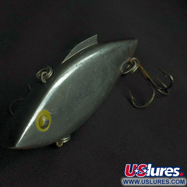 Vintage   Bill Lewis Rat-L-Trap, 1/2oz Chrome Black Back fishing lure #22346