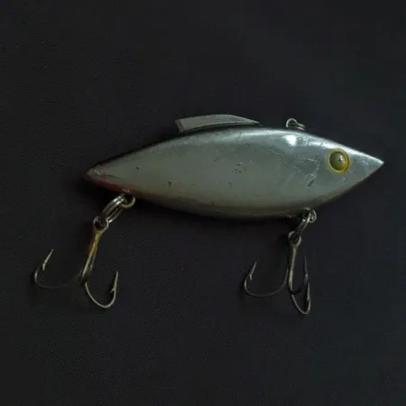 Vintage Bill Lewis Rat-L-Trap, 1/2oz Chrome Black Back fishing lure #22346