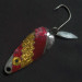 Vintage   Worth Chippewa, 2/5oz nickel/red/yellow fishing spoon #22347