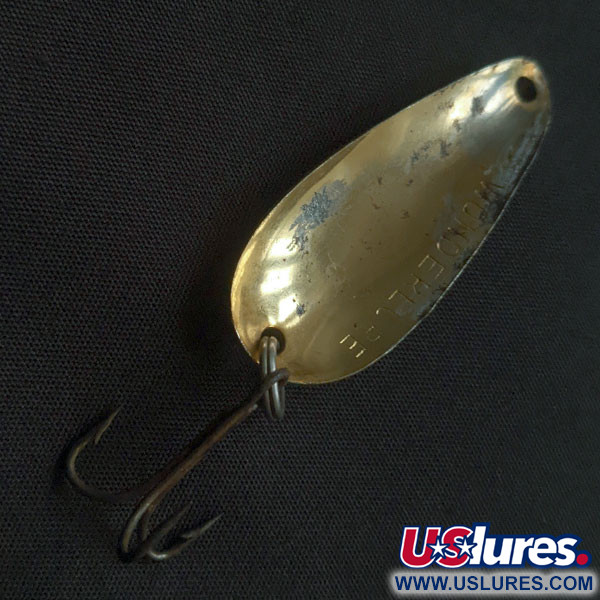 Vintage  Acme Wonderlure, 1/4oz gold fishing spoon #22350