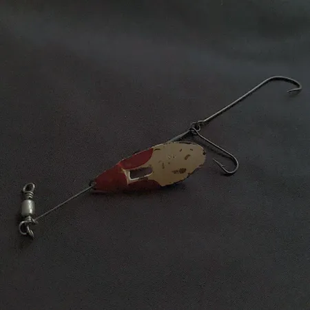 Vintage Marathon June-Bug, 3/16oz red/white/brass spinning lure #22353