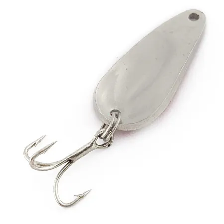 Vintage Weller Gypsy King Deluxe, 1/8oz red/white/nickel fishing spoon #22356