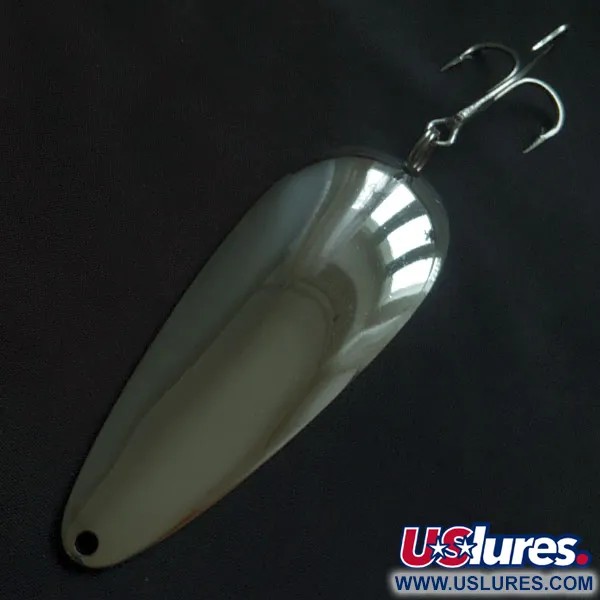 Vintage   Blue Fox Aqua Spoon, 3/4oz nickel fishing spoon #22359