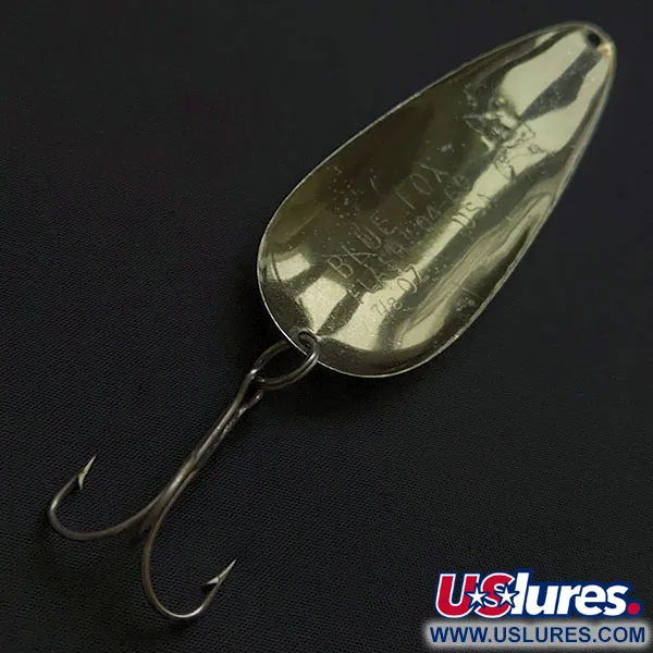 Vintage Blue Fox Blue  Fox Aqua Spoon, 3/4oz bronze/red fishing spoon #22360