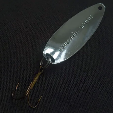 Vintage Johnson Sprite, 1/3oz nickel fishing spoon #22365