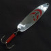 Vintage   Mepps Syclops 2, 3/5oz silver/red fishing spoon #22368