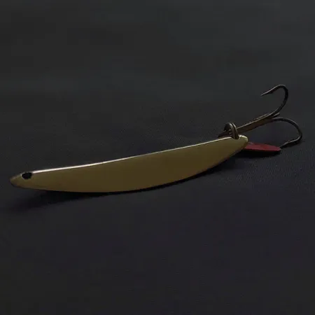 Vintage Bay de Noc Swedish Pimple, 1/2oz gold fishing spoon #22372