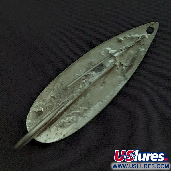 Vintage   Atlantic Lures Celebrated Weedless, 3/4oz nickel fishing spoon #22378