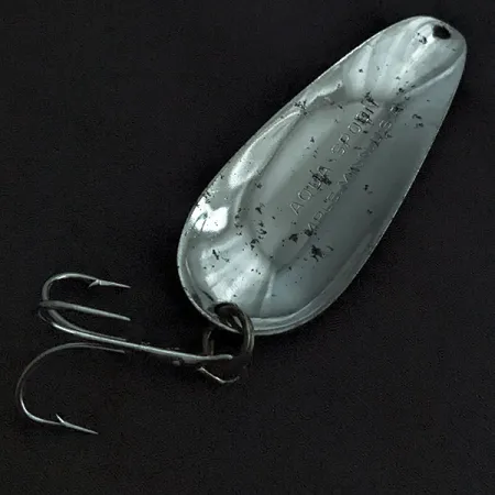 Vintage Nebco Aqua Spoon, 3/5oz red/black/nickel fishing spoon #22384