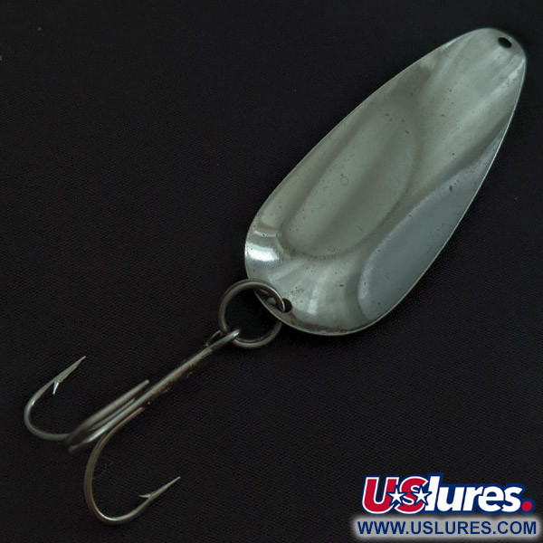 Vintage   Worth Chippewa, 3/5oz nickel fishing spoon #22385