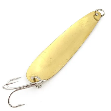 Vintage Hicks Tackle, 2/5oz gold fishing spoon #23485