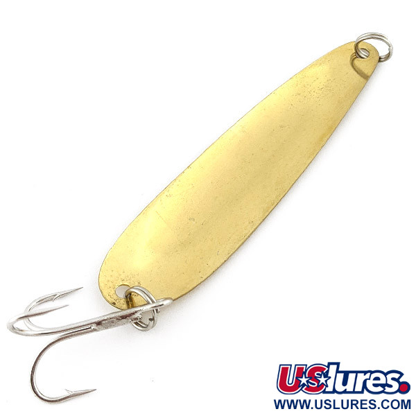 Vintage   Hicks Tackle, 2/5oz gold fishing spoon #23485