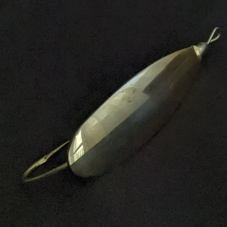 Vintage Johnson Silver Minnow, 1/3oz gold fishing spoon #22395