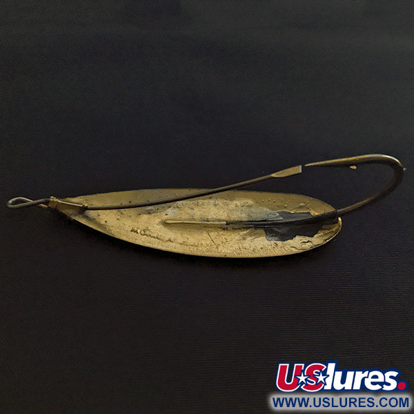 Vintage   Johnson Silver Minnow, 1/3oz gold fishing spoon #22395