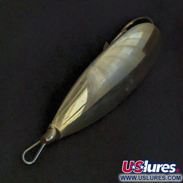 Vintage   Johnson Silver Minnow, 1/3oz gold fishing spoon #22395