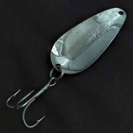 Vintage Luhr Jensen Rocket 88, 1/2oz nikiel/czerwony/biały fishing spoon #22399