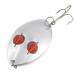 Vintage  Lanes Tackle & Bait Lane's Spark-L-Eye, 2 1/4oz nickel/red eyes fishing spoon #22400