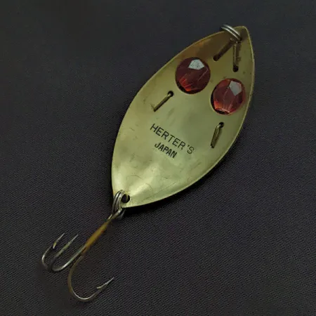 Vintage Herter's , 2/5oz brass fishing spoon #22409