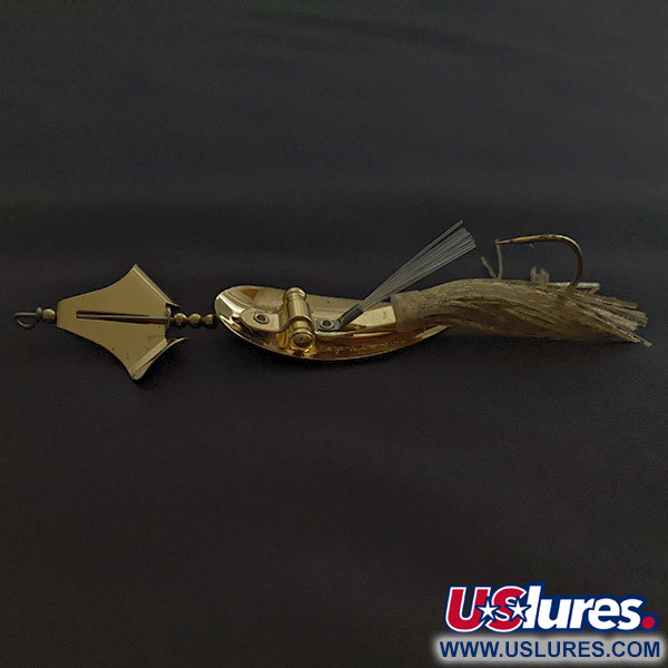 Vintage   Nemire Lures Spoon Buzzer rattl, 1/2oz gold fishing spoon #22410