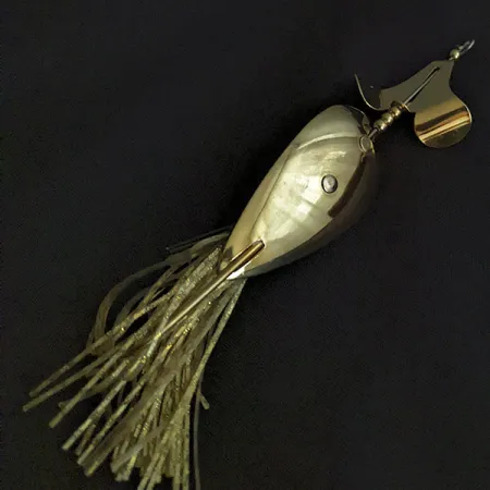Vintage Nemire Lures Spoon Buzzer rattl, 1/2oz gold fishing spoon #22410