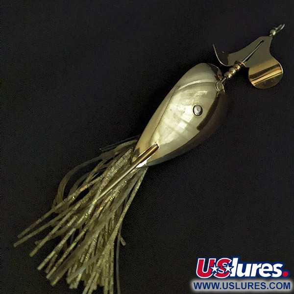 Vintage   Nemire Lures Spoon Buzzer rattl, 1/2oz gold fishing spoon #22410