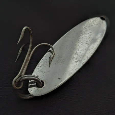 Vintage Acme Kastmaster, 2 3/4oz nickel/blue fishing spoon #22423