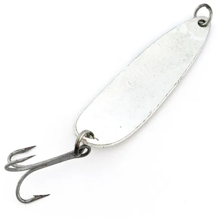 Vintage Luhr Jensen Krocodile #5, 3/4oz green/white Glow - glows in the dark​ fishing spoon #22433