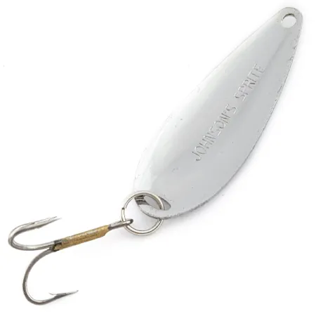 Vintage Johnson Sprite, 1/3oz nickel fishing spoon #22446