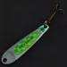 Vintage   Hopkins Smoothie, 2/5oz nickel/green fishing spoon #22460